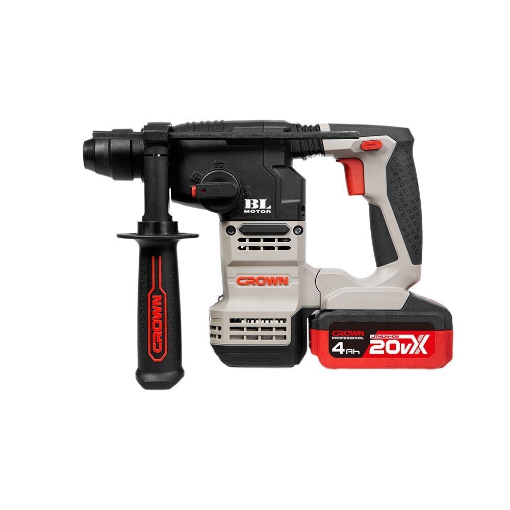 

Перфоратор аккумуляторный Crown CT28001HX-4 BMC 20 В 2,3 Дж 2х4Ач Li-Ion SDS-plus 2 АКБ и ЗУ