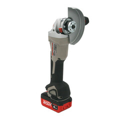 Шлифмашина угловая аккумуляторная Crown CT23001-125HX-4 BMC 20 В 4Ач Li-Ion d125 мм 2 АКБ и ЗУ - фото 2