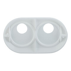 Отражатель декоративный двойной MCH d20 мм с эксцентриковой накладкой белый пластиковый (KB2000-20KIT) - фото 3