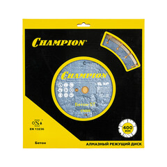 Диск алмазный по бетону Champion Concremax ST 400x25,4x10 мм сегментный сухой рез (C1605) - фото 4
