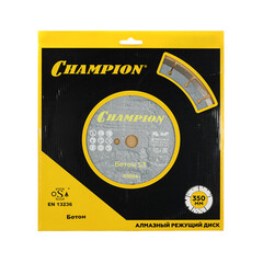 Диск алмазный по бетону Champion Concremax ST 350x25,4x10 мм сегментный сухой рез (C1604) - фото 3