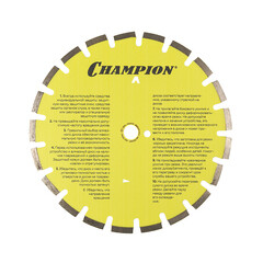 Диск алмазный по асфальту Champion Asphafight L 350x25,4x8 мм сегментный сухой рез (C1630) - фото 4