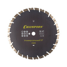 Диск алмазный универсальный Champion Fast Gripper ST 350x25,4x10 мм турбосегментный сухой рез (C1620)