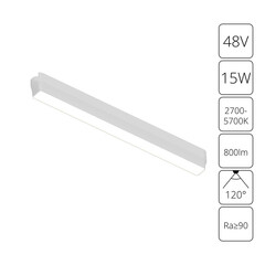 Светодиодный трековый светильник магнитный Arte Lamp Rapid Smart 15 Вт 3 кв.м белый (A2968PL-1WH) - фото 2