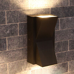 Светильник светодиодный садово-парковый накладной Arte Lamp Gunter черный 150 мм 4000К 12 Вт IP65 (A6306AL-2BK) - фото 3