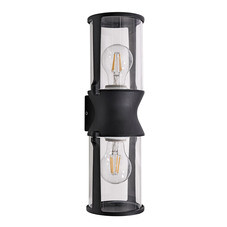 Светильник фасадный настенный Arte Lamp Minchir черный 360 мм E27 120 Вт IP65 (A8306AL-2BK)