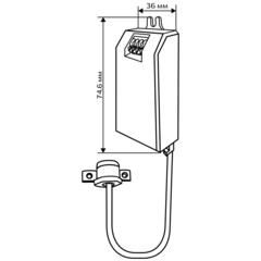 Датчик движения встраиваемый Duwi DDSD-1 IP20 230 В 180 градусов до 0,06 м белый (25836 0) - фото 3