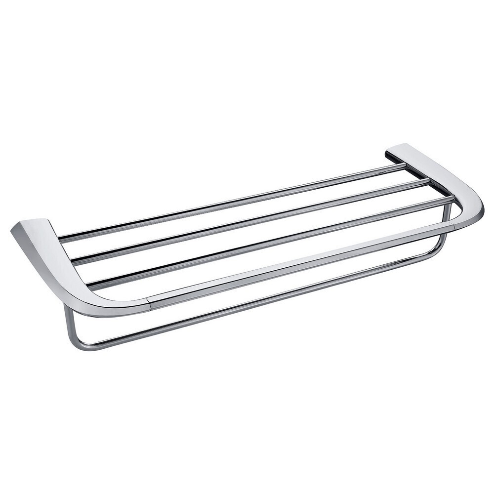 

Полка для полотенец Abber Nord 600х225 мм с дополнительной штангой на шуруп нержавеющая сталь хром (AA1554)