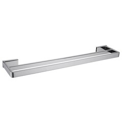 Полотенцедержатель Abber Westen 600 мм двойной на шуруп нержавеющая сталь хром (AA1757) - фото 1