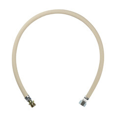 Шланг для газа ПВХ армированный 1/2 ВР(г) х 1/2 НР(ш) 80 см белый - фото 2