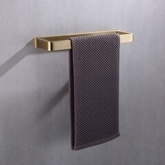 Полотенцедержатель Abber Westen 260 мм на шуруп нержавеющая сталь золото матовое (AA1753G) - фото 3