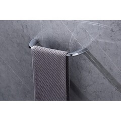 Полотенцедержатель Abber Nord 300 мм на шуруп нержавеющая сталь хром (AA1551) - фото 3