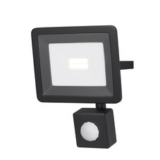 Прожектор светодиодный Maytoni Flood Outdoor 6500К 10 Вт IP65 с датчиком движения черный
