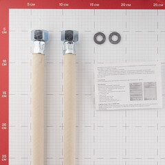 Шланг для газа ПВХ армированный 1/2 ВР(г) х 1/2 ВР(г) 200 см белый - фото 2
