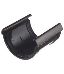 Соединение желоба Docke Lux пластиковое d140 мм шоколад RAL 8019 - фото 1