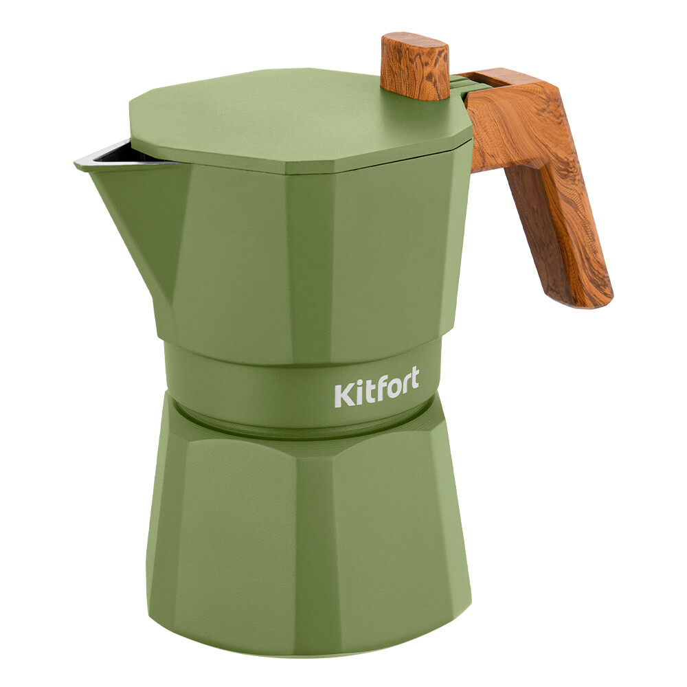 Кофеварка гейзерная гейзерная Kitfort КТ-7586 зеленая