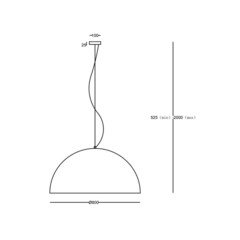 Люстра подвесная Maytoni Dome E27 300 Вт 15 кв.м (MOD169PL-05GB1) - фото 2