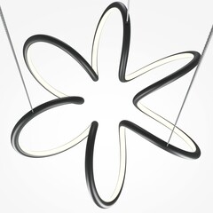 Люстра светодиодная подвесная Maytoni Curve 52 Вт 3000-4000К 26 кв.м (MOD241PL-L60BK) - фото 7