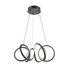 Люстра светодиодная подвесная Maytoni Curve 52 Вт 3000-4000К 26 кв.м (MOD241PL-L60BK) - фото 1