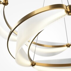 Люстра светодиодная подвесная Maytoni Breeze 80 Вт 3000К 40 кв.м (MOD281PL-L80BS3K) - фото 3