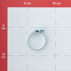 Хомут червячный обжимной 1 1/4 20-32 мм оцинкованная сталь - фото 2