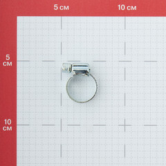 Хомут червячный обжимной 3/4 12-22 мм оцинкованная сталь (2 шт.) - фото 3