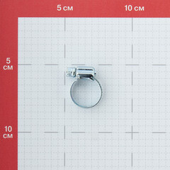 Хомут червячный обжимной 7/8 12-22 мм оцинкованная сталь (2 шт.) - фото 2