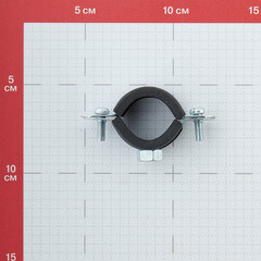 Хомут сантехнический 3/4 25-28 мм оцинкованная сталь (50 шт.) - фото 2
