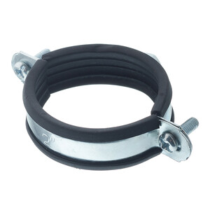 Хомут сантехнический 2" 59-63 мм оцинкованная сталь (20 шт.)