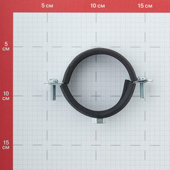 Хомут сантехнический 2" 59-63 мм оцинкованная сталь (20 шт.) - фото 2