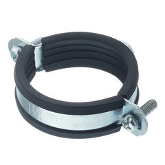 Хомут сантехнический 1 3/4" 54-58 мм оцинкованная сталь (20 шт.) - фото 1