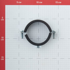 Хомут сантехнический 1 3/4" 54-58 мм оцинкованная сталь (20 шт.) - фото 2