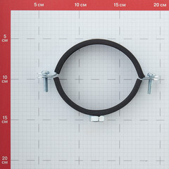 Хомут сантехнический 3" 87-94 мм оцинкованная сталь (10 шт.) - фото 2