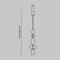 Светильник подвесной Maytoni Monochrome GU10 7 Вт 3,5 кв.м черный IP20 (MOD071PL-L8B3K2) - фото 2