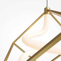 Светильник светодиодный подвесной Maytoni Membrane 3000К 11 Вт 5,5 кв.м латунь IP20 (MOD345PL-L11BS3K) - фото 4