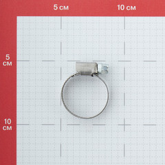 Хомут червячный обжимной 20-32 мм нержавеющая сталь (2 шт.) - фото 2