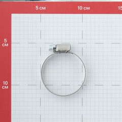 Хомут червячный обжимной 32-50 мм нержавеющая сталь (2 шт.) - фото 2