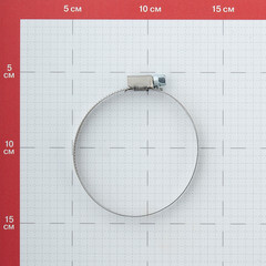 Хомут червячный обжимной 60-80 мм нержавеющая сталь (2 шт.) - фото 2