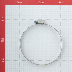 Хомут червячный обжимной 80-100 мм нержавеющая сталь (2 шт.) - фото 2
