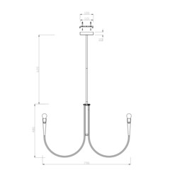Люстра подвесная Freya Branches E14 320 Вт 25 кв.м (FR5253PL-08N) - фото 2