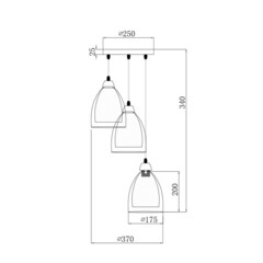 Люстра подвесная Freya Astery E27 180 Вт 15 кв.м (FR5375PL-03CH2) - фото 2