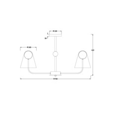 Люстра подвесная Freya Doublety G9 200 Вт 15 кв.м (FR5382PL-05BS) - фото 2