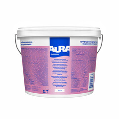 Краска моющаяся Aura Interior Golfstrom особопрочная для ванной и кухни база А белая 2,7 л - фото 9