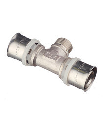 Тройник VALTEC (VTm.233.N.260426) 26(пресс) х 1/2 НР(ш) х 26(пресс) - фото 5