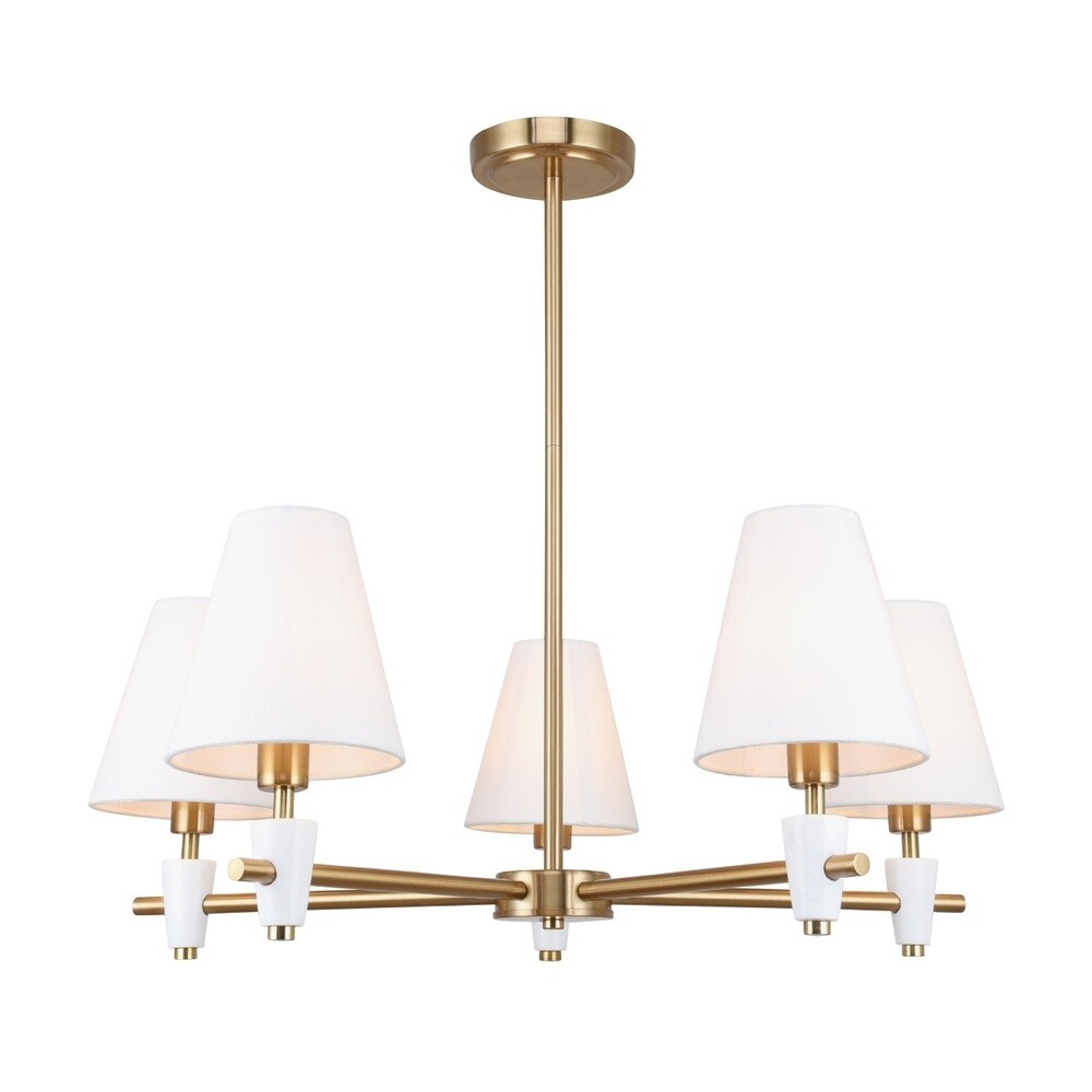 Изображение товара Люстра подвесная Freya Pietra с 5 плафонами E14 стиль модерн для натяжных потолков