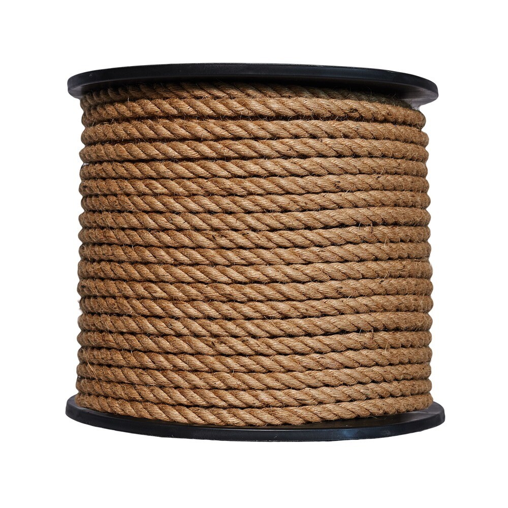 Канат крученый джутовый 3 пряди d12 мм 100 м МДС