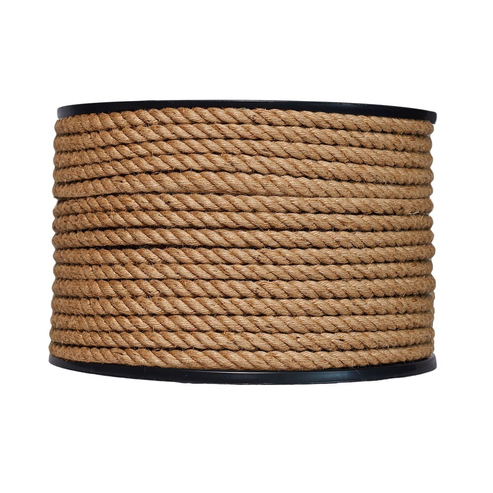 Канат крученый джутовый 3 пряди d10 мм 100 м МДС