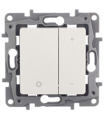 Изображение товара Диммер Legrand Etika двухклавишный встраиваемый белый нажимной (672218)