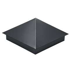 Колпак на столб 390х390 мм графитовый серый RAL 7024