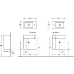 Тумба под раковину Kerama Marazzi Lato 50 см подвесная белая (LAT.50.1\WHT) - фото 8